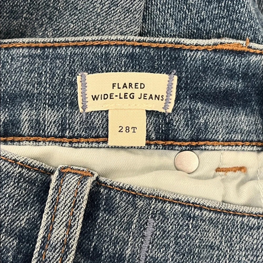 Madewell Flared Wide Leg Crop 28 Tall - Picture 2 of 4